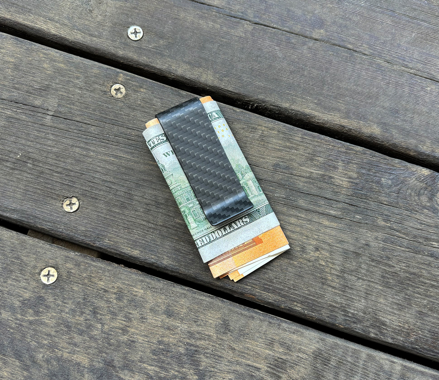 Carbon Fiber Money Clip for Trifold - Image 2